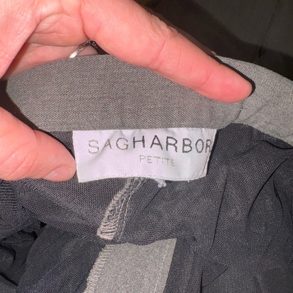 Sag Harbor Gray Wide-Leg Trousers – Women’s Dress Pants Classic Fit - Picture 5 of 6